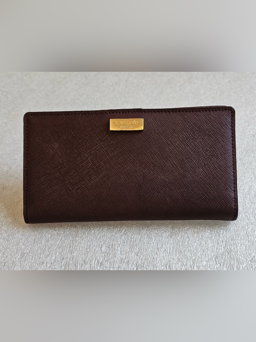 Kate Spade Laurel Way Wallet - Mulled Wine Saffiano Leather